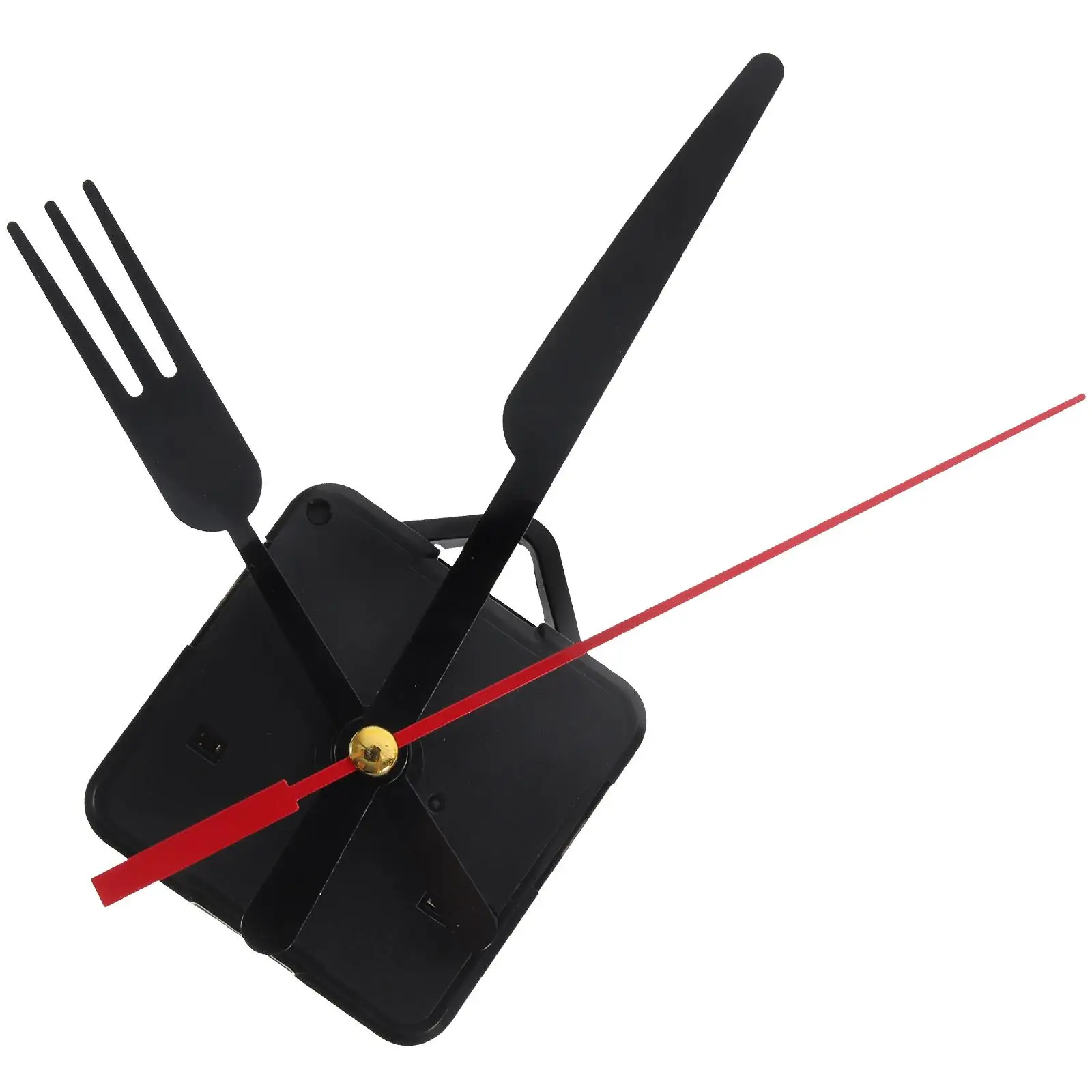 1 Set Fork Knife Clock Hands Mechanism Kit Silent Quartz Clock Movement Diy Repair Replacement Parts Frameless Wall Clock