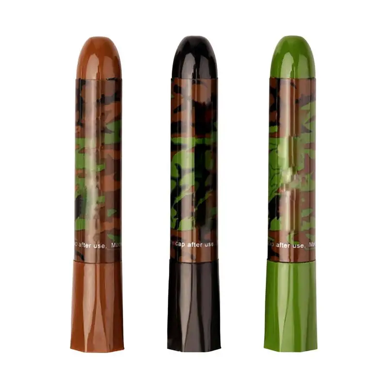 

Camouflage Face Paint 3X Body Face Disguised Paints Waterproof Color Field Camouflage Oil For Outdoor Field Camouflage Oil Suit