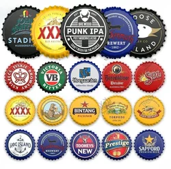 Vintage Beer Bottle Cap Decor Metal Sign Plaque Decorative Tin Sign Man Cave Pub Bar Club Wall Decoration