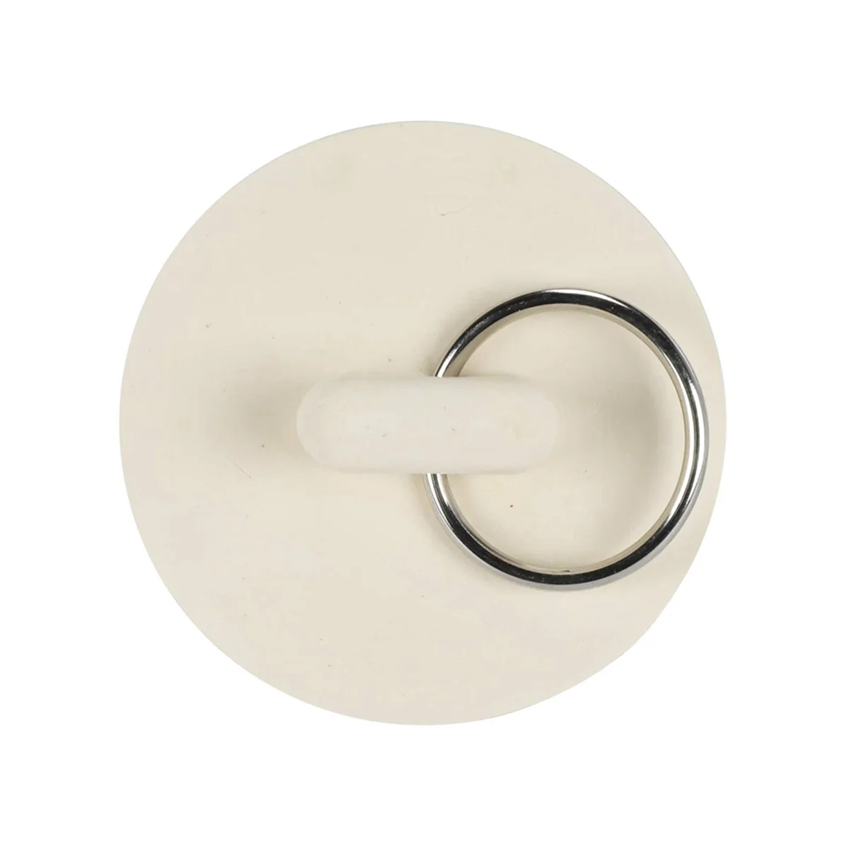 Tapón de bañera para lavabo de goma blanca de 1 7/8 pulgadas, tapón para fregadero, tapón para tubo de drenaje, tapón para fregadero, tapón de agua