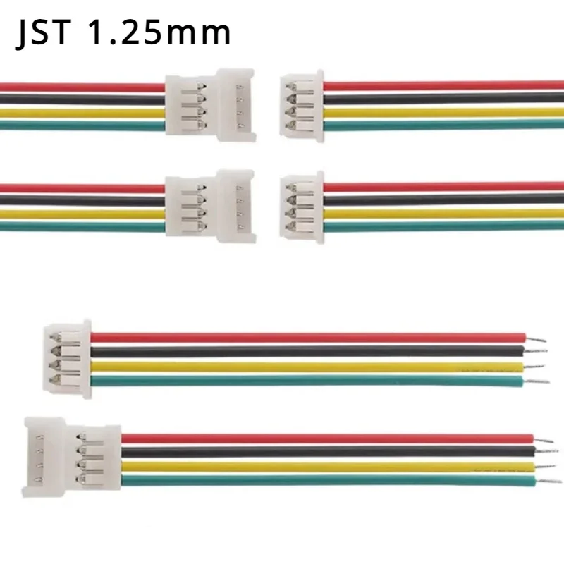 

JST 1.25mm Male Female Extension Wire 2p 3p 4p 5p 6p Double Head Air Connection Cable Pair Plug Electronic Terminal Line