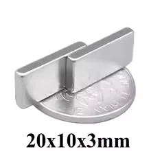 10/20Pcs 20x10x3mm Block Rectangular Magnet 20mm X 10mm X 3mm Super Powerful Strong Magnetic Permanent 20*10*3 for Fridge, DIY