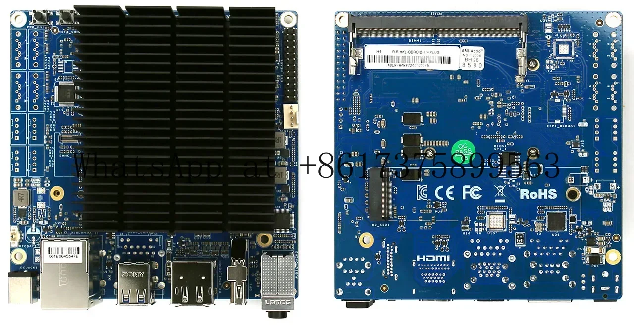 Placa Base ODROID-H4 H4+ con Procesador Intel Quad Core N97, Diseño de Ranura Única DDR5 SO-DIMM