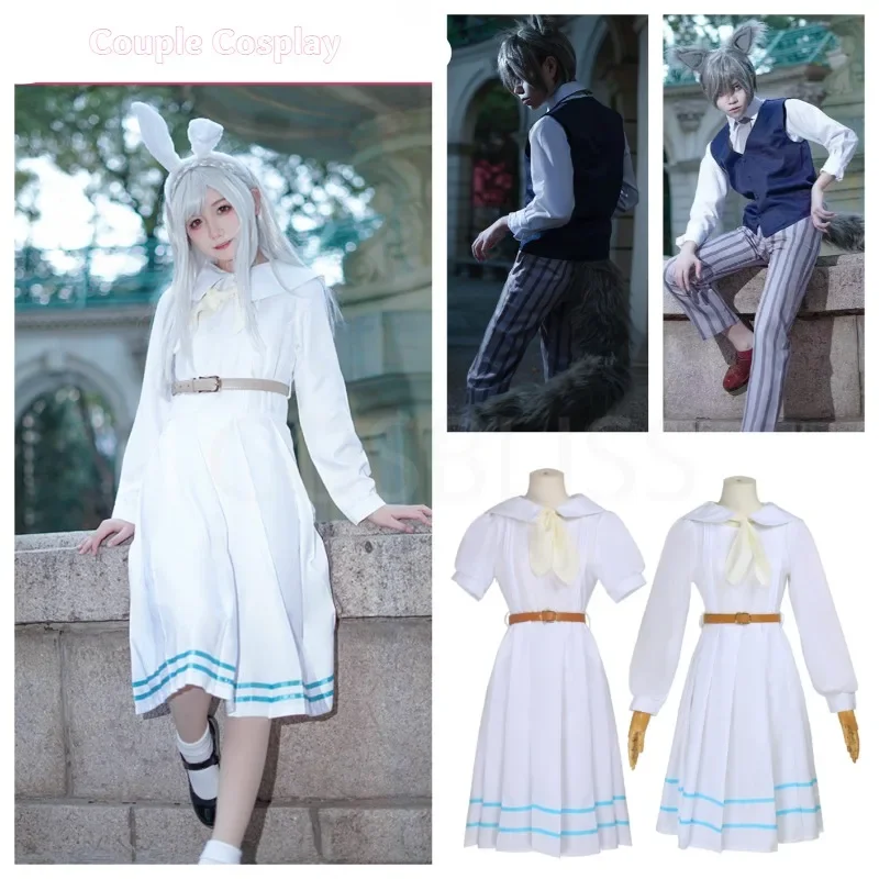 Anime Beastar Cosplay Costume Rabbit Wolf COS Outfits Couple Role Play Idea Men Women Dress Uniform for Halloween Carnival Party