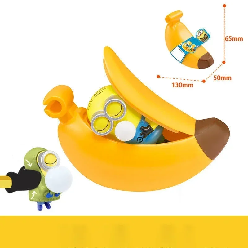 Genuine Minion Blind Box Banana Sleeping Bag Series Doll Slow Rebound Pinch Decompression Toy ciondolo creativo regalo a sorpresa