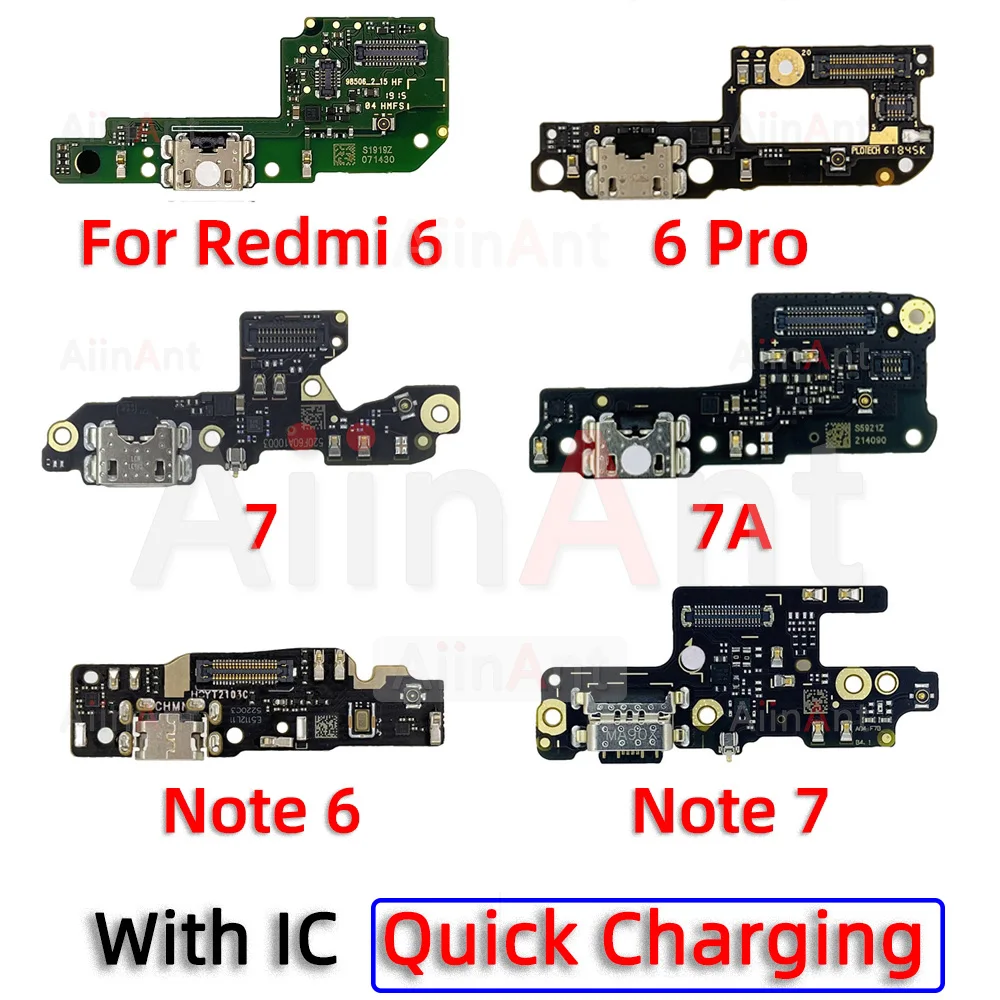 Aiinant-Carte de chargeur USB astronomique, connecteur S6, port de charge, câble flexible pour Xiaomi Redmi Note 6 7 snap7A Pro Plus, pièces de