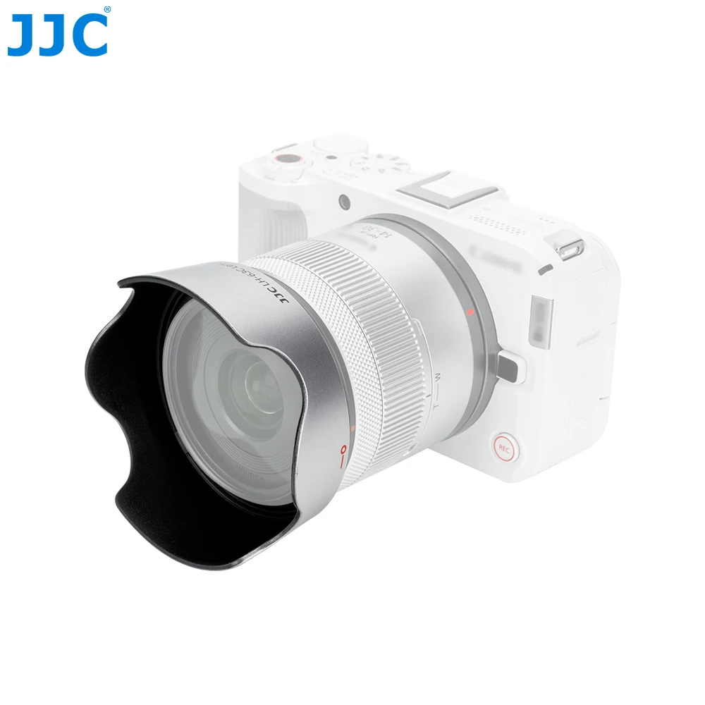 JJC غطاء عدسة فضي لكانون RF-S 14-30 مللي متر F4-6.3 IS STM PZ عدسة EF-S 18-55 مللي متر f/3.5-5.6 IS STM عدسة الظل استبدال Canon EW-63C