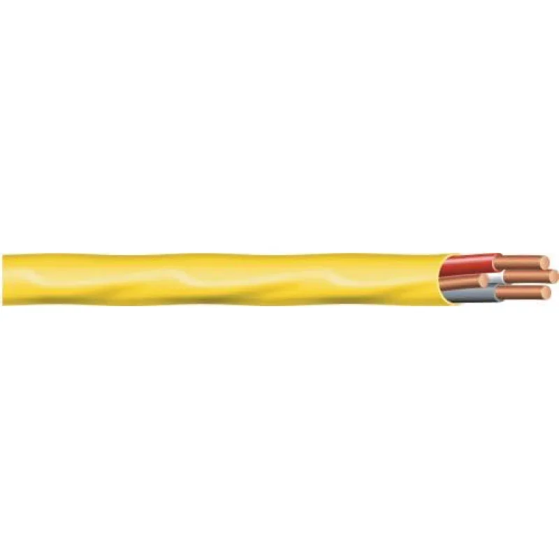 Romex brand SIMpull solid indoor 12/3 W/G NMB cable 25ft coil - SW #63947621