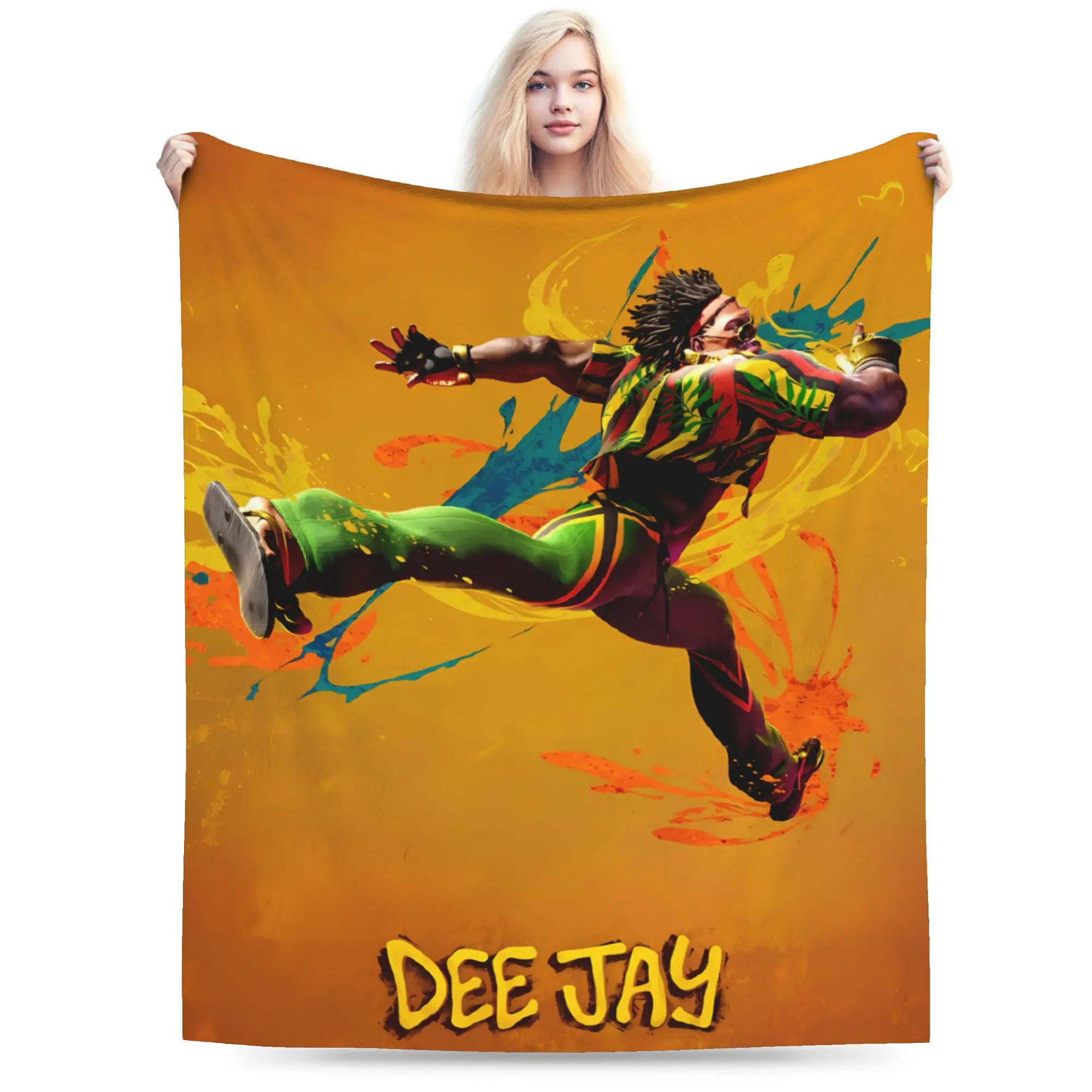 Super Soft Blanket Airplane Travel Retro Street Fighter 6 Bedding Throws  Flannel Bedspread For Home Decor Print Sofa Bed Cover