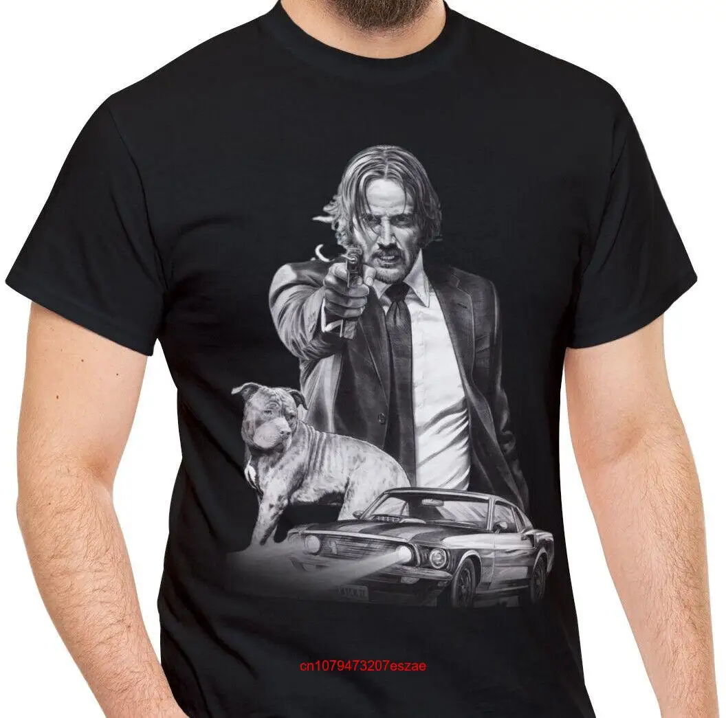 Мужская футболка с длинным или коротким рукавом, с принтом Джона фитиля из фильма Кеану ривса фаната, для сына, папы, парня, размеры S, M, L, XL