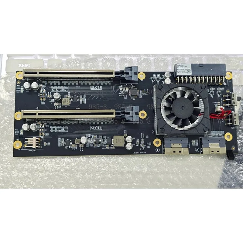 ATX Power Supply Equipped PCIe 3.0 X16 X8 Expansion Card PEX8749 Dual Slot GPU Support Stand view 4