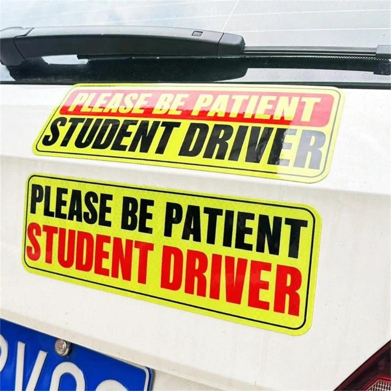 New Driver Magnet Safety Warning Driver Magnet for Car Please Be Patient Student Driver Magnet Reusable Signs