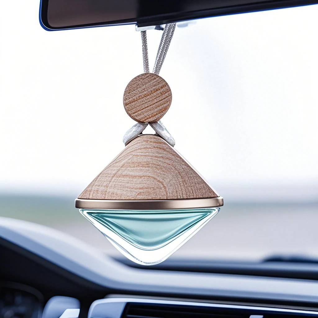 Perfume Bottle Glass Air Freshener Car Fragrance Ornament Pendant Hanging Mini Auto Ornament Essential Oils Diffuser Bottle