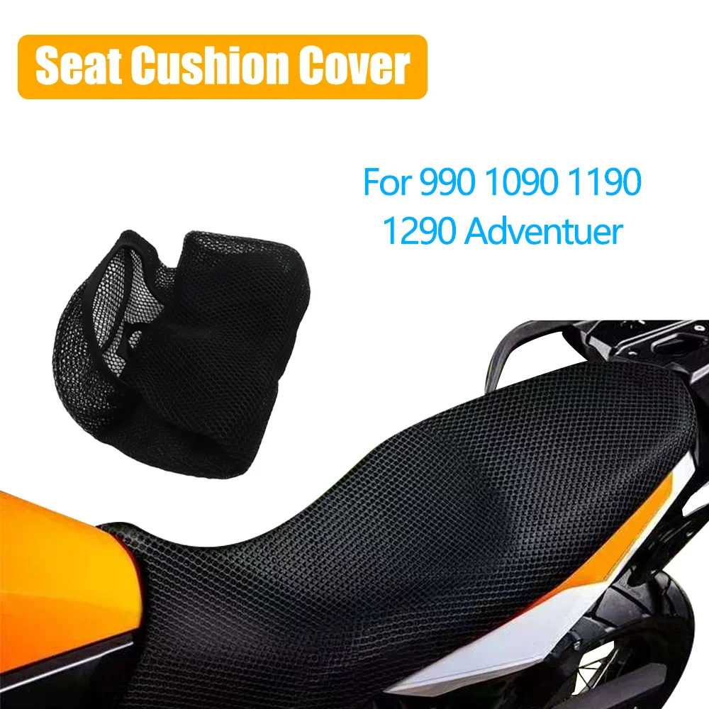 

For 990 1090 1190 1290 Adventuer Motorcycle 3D Mesh Fabric Cushion Breathable Waterproof Protection Seat Cover