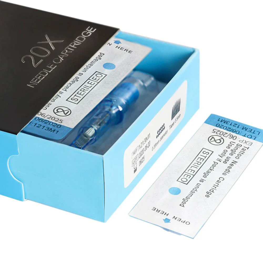 20pcs MG EMALLA Eliot Tattoo Cartridge Needles Magnum Disposable Sterilize Premium Tattoo Needles for Tattoo Cartridge Machine