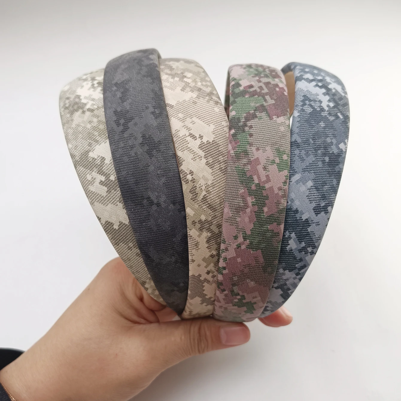 نمط جديد بولي Leather الجلود التمويه عقال منقوشة الخريف الشتاء غسل الوجه كل مباراة بسيطة الزي عقال الإناث Accessoriess #4