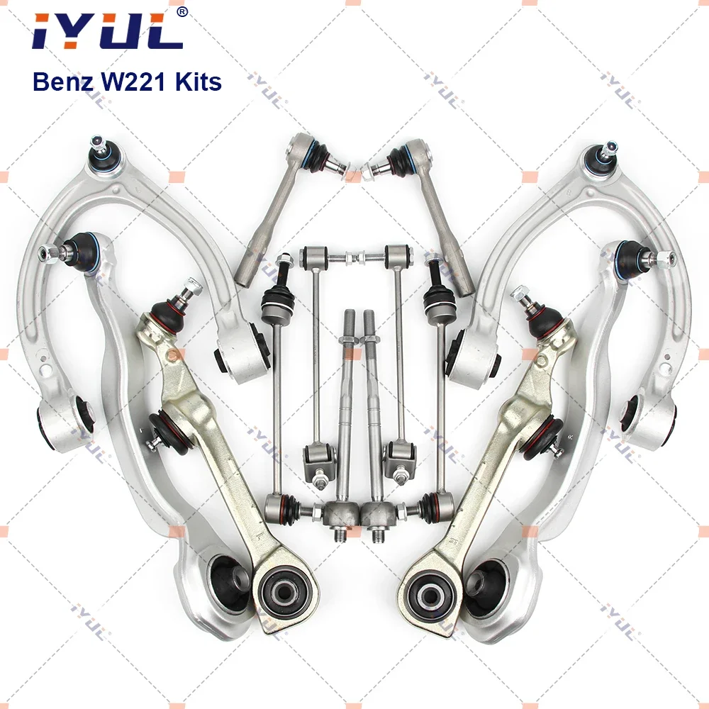 

Suspension Control Arm Ball Joint Stabilizer Link Tie Rod Kits For Mercedes Benz S Class W221 C216 S250 CDI S350 S400 S500