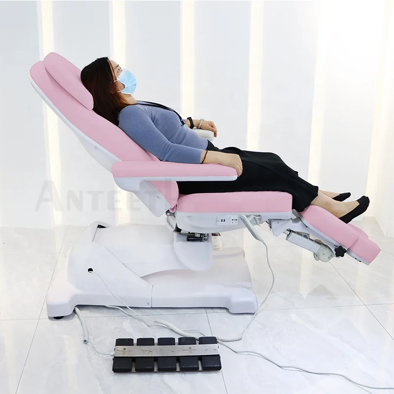 Luxurious Spa Furniture Beauty Salon Stretcher Clinic Medical Massage Treatment Table Manicure Electric Podiatry Chair