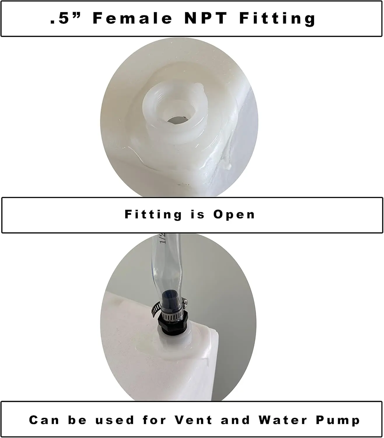 Zbiornik na świeżą wodę o dużej pojemności do kamperów - 65 galonów dla kamperów klasy A