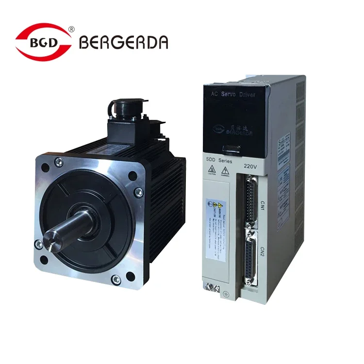 Exempt from postage380V high pressure 130 flange 2.5kw briushless  ac servo motor +  drive 10Nm 2500rpm with cable and low