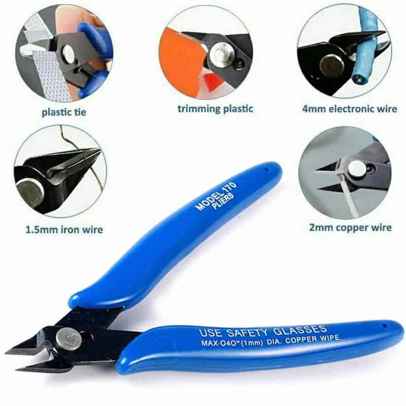 ZK20 Dropshipping Hand Tools Practical Electrical Wire Cable Cutters Cutting Side Snips Flush Pliers Mini Pliers Hand Tools