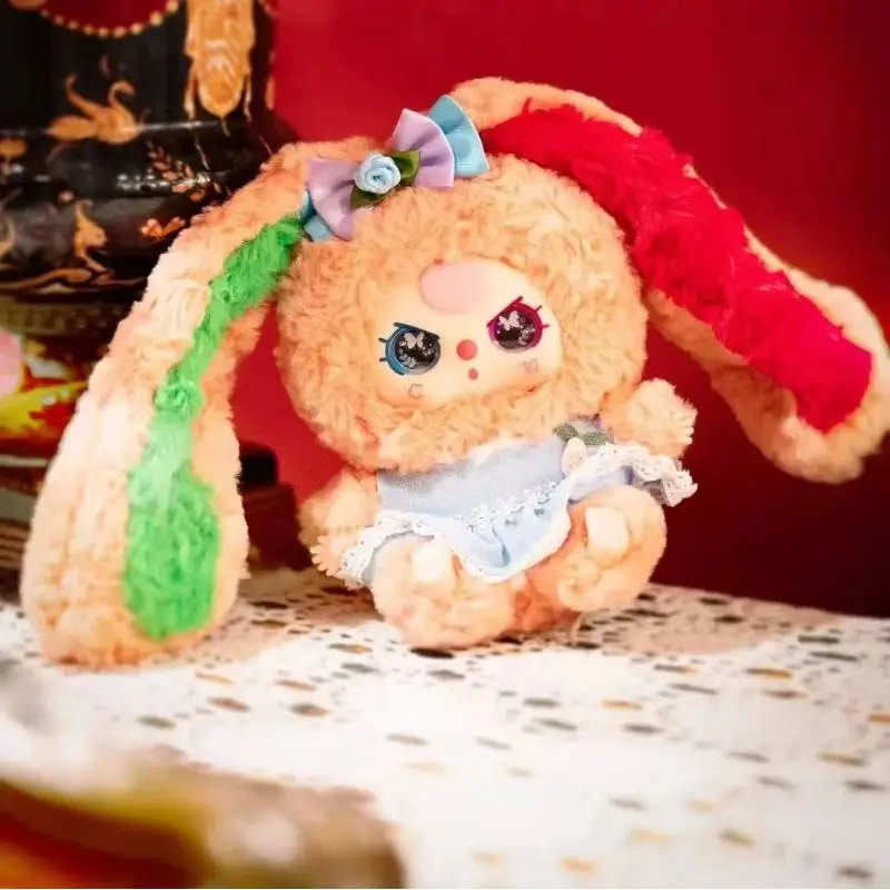 

Новые продукты в продаже, детские три кролика-лилии, город четвертого поколения, плюшевая глухая коробка, двойные цветные уши, милый орнамент, игрушка в подарок для девочки