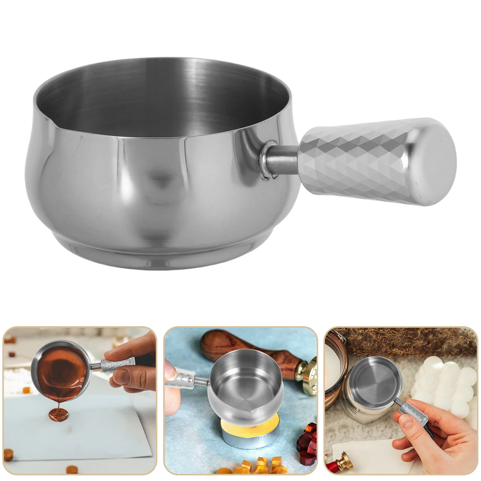 

1pcs Stainless Steel Wax Melting Spoon 60Ml For Seal Stamp Diy Envelope Wedding Invitations Wax Sealing Craft Packaging