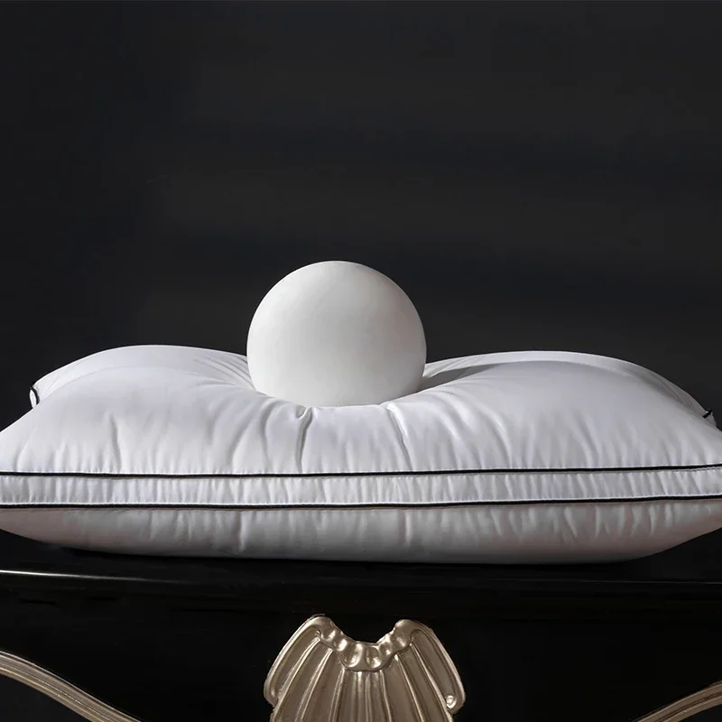 Down Pillow with 100% Goose Down 95% Fill 1200TC Cover - Queen King Standard Size Feather Down Pillow