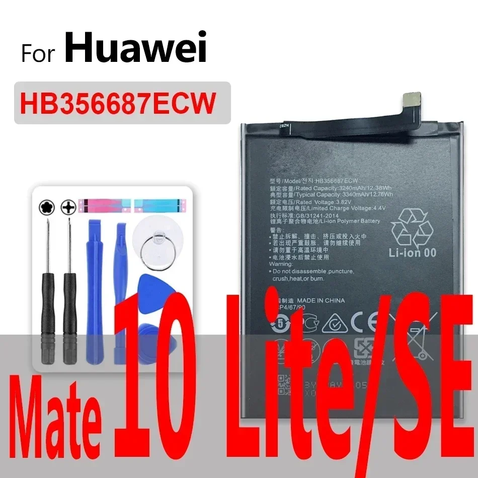 Battery for huawei Mate 8 9 10 20 X SE RS Pro Lite/For honor 4A 4C 5X 5C 6 6A 6C 6X Plus/Y3 II LUA-A22 LUA-U02 LUA-L21 LUA-U22