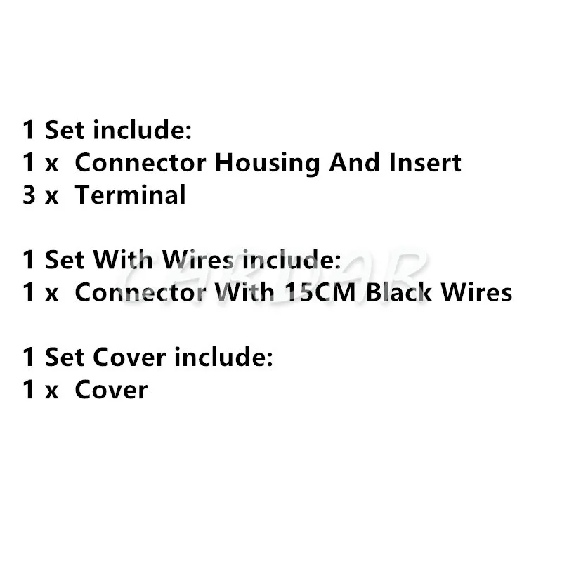 1 Set 3 Pin 893 906 231 Automotive Electrical Harness Connector 893906231 For VW Cable Socket - Image 6