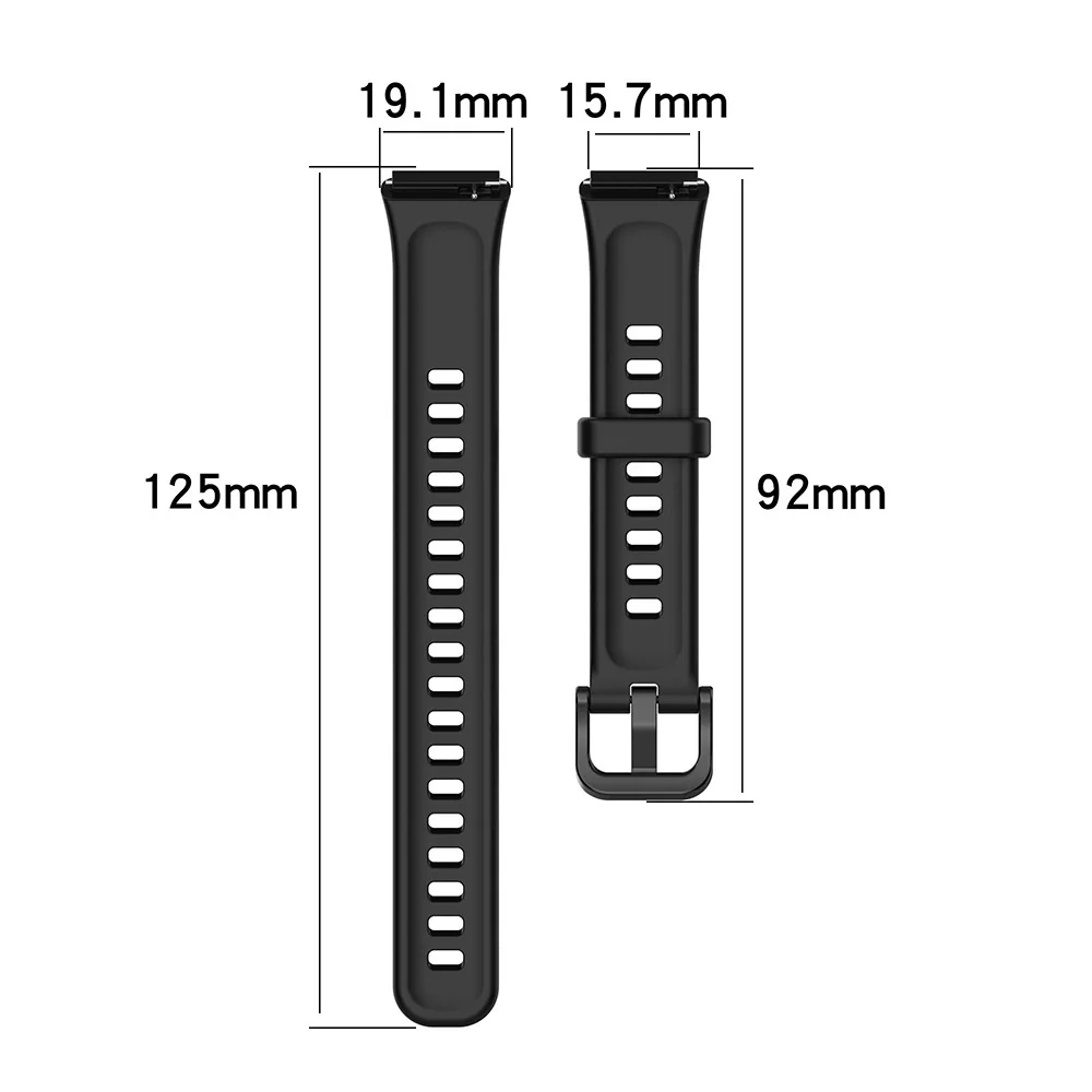 Soft Silicone Wrist Strap For Huawei Band 7 Smart Bracelet Wristband