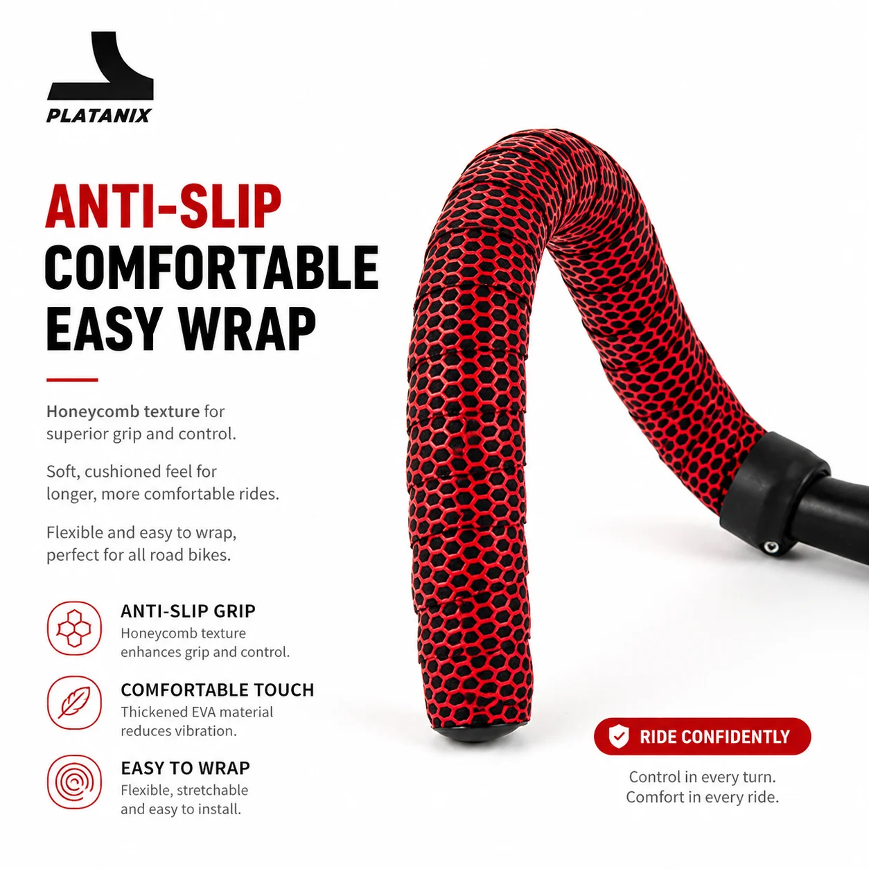 PLATANIX Cinta de Manillar par - Bike Handlebar Tape reseña y precio