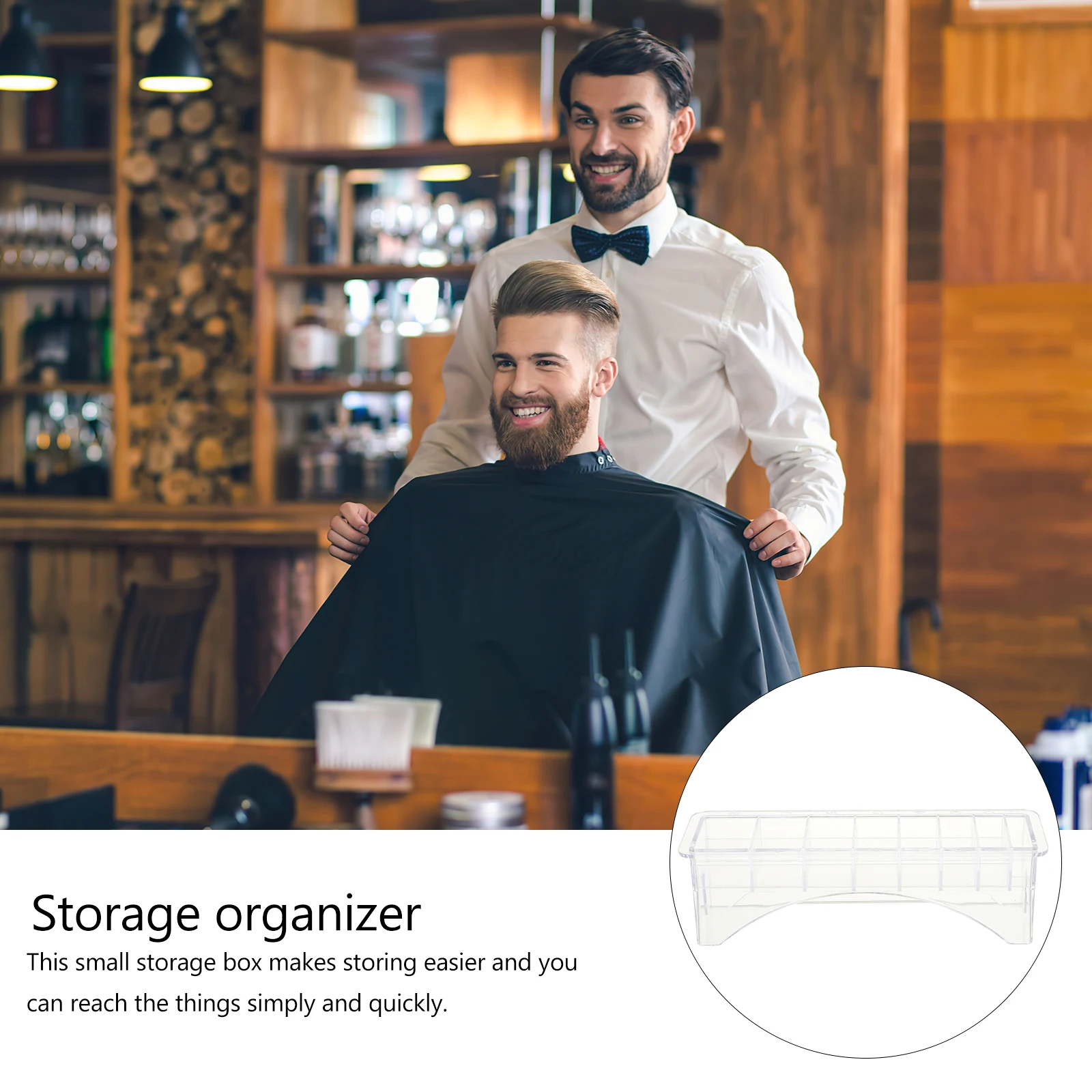 

Plastic Transparent Storage Box for Hair Limit Comb Organizer Durable Dressing Tool Clippers Combs Guard Case Fashion