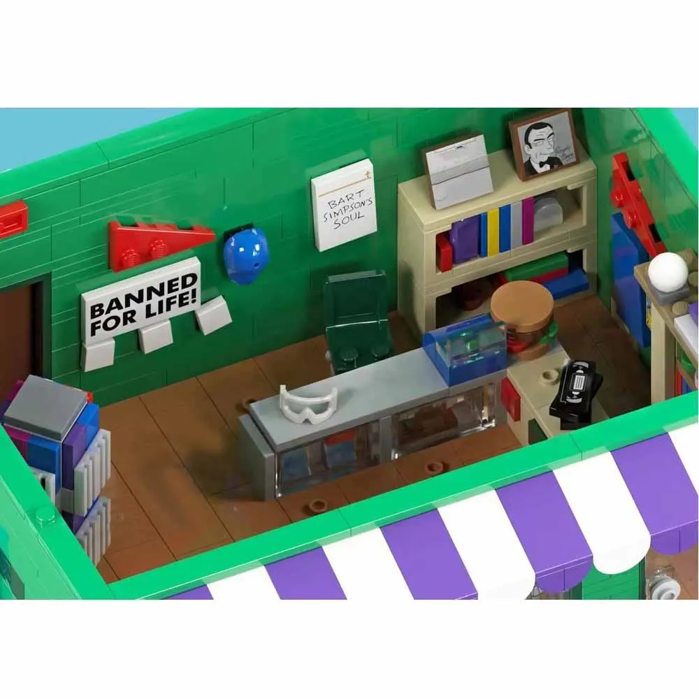 1229PCS The The Android's Dungeon Baseball Card Shop Modular Building Model MOC DIY Building Block Creative Adult Toy Gifts - view 3