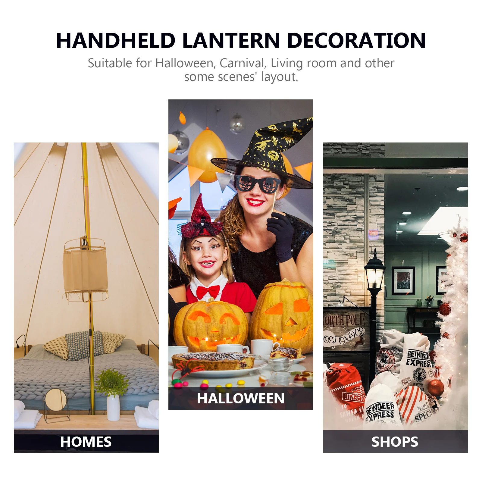 

2pcs Retro Led Lantern Handheld Halloween Light Vintage Lamp For Party Xmas Decor Portable Luminous Home