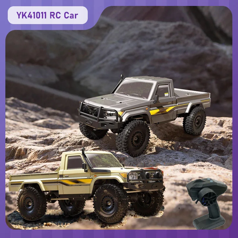 

YK41011 Радиоуправляемая машина 1/10 4WD Электрический радиоуправляемый внедорожник 2,4G RC Моделирование пикапа LC79 Модель с замком дифференциала в подарок