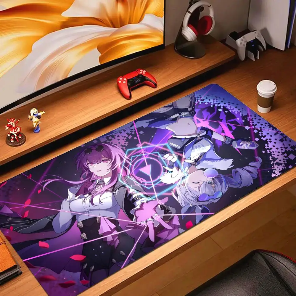 Kafka H-honkai Star Rail Mouse Pad Mousepad Large Gaming Mouse Pad LockEdge Thickened Computer Keyboard Table Desk Mat