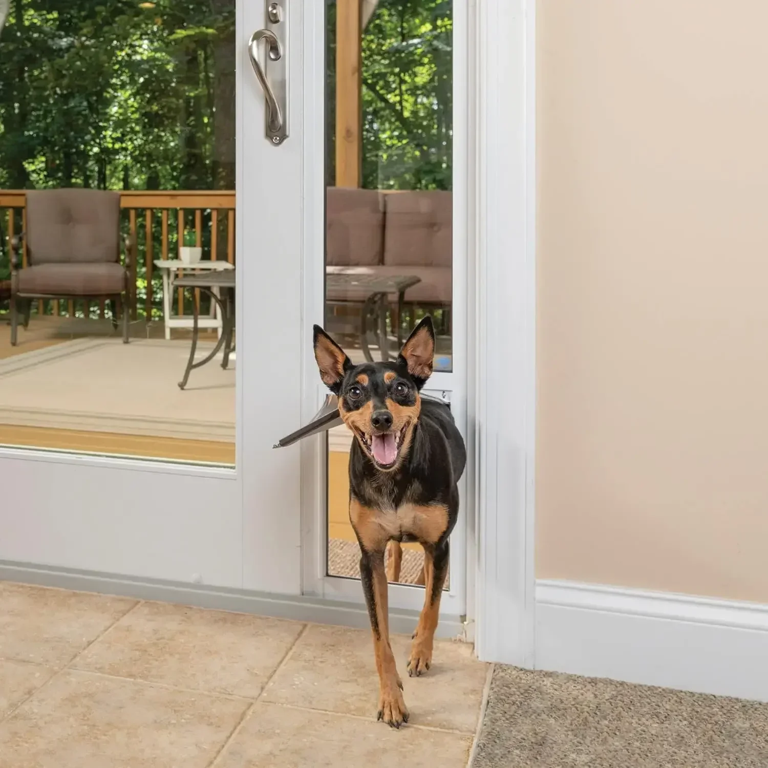 Pet Door for Sliding Glass Door Dogs & Cats - Adjustable Height,There Are Many Styles of This Product Please Note The Difference