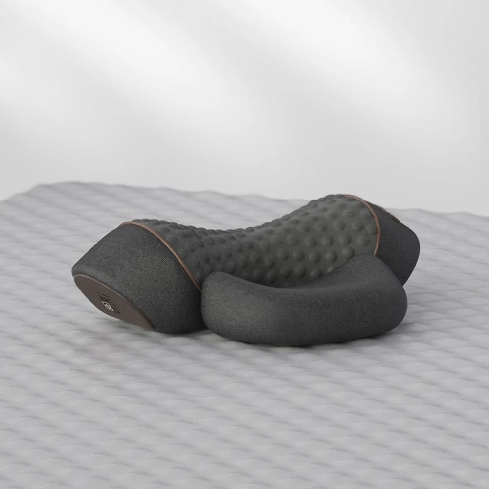 Electric Neck Massager Cervical Pillow Hot Compress Vibration Massage Neck Traction Relax Pillow Spine Support Massager Pillow