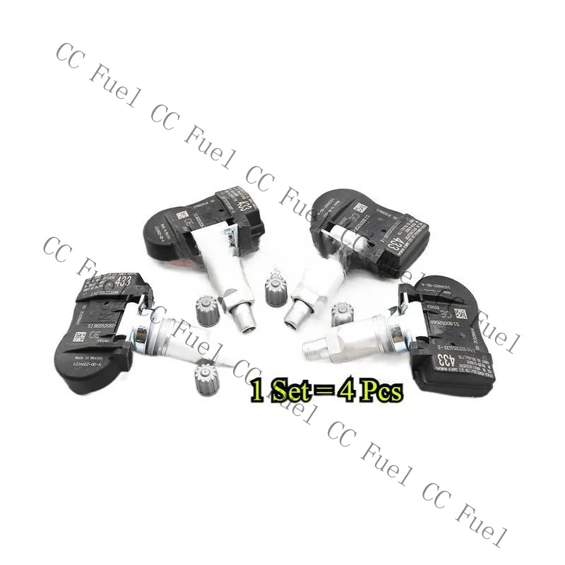 C+ Set of 4 TIRE PRESSURE SENSOR TPMS 103460200A 433MHZ FOR TESLA MODEL 3 S X