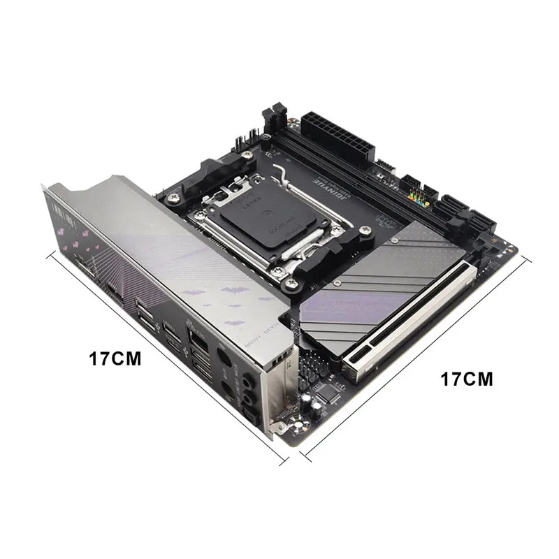New Mini ITX Motherboard DDR5 RAM JGINYUE B650I NIGHT DEVIL Motherboard Support Ryzen7000 Series AM5 Socket