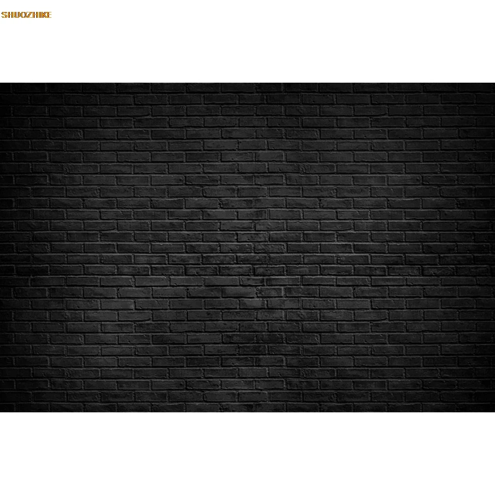 Stone Wall Photography Backdrop Vintage Countryside Gray Black Brick Rock Texture Baby Birthday Portrait Background Photo Studio