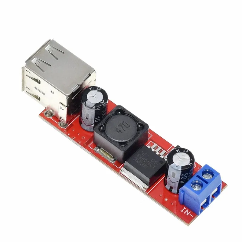 Dual USB Output 9V/12V/24V/36V To 5VDCDC Car Charging 3A Buck Regulator Module