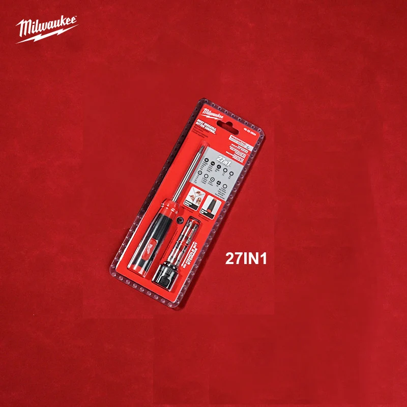 Milwaukee 27 in 1 Precision Multifunctional Screwdriver, Safe Multi Position Industrial Grade Manual Tool Accessories48-22-2934
