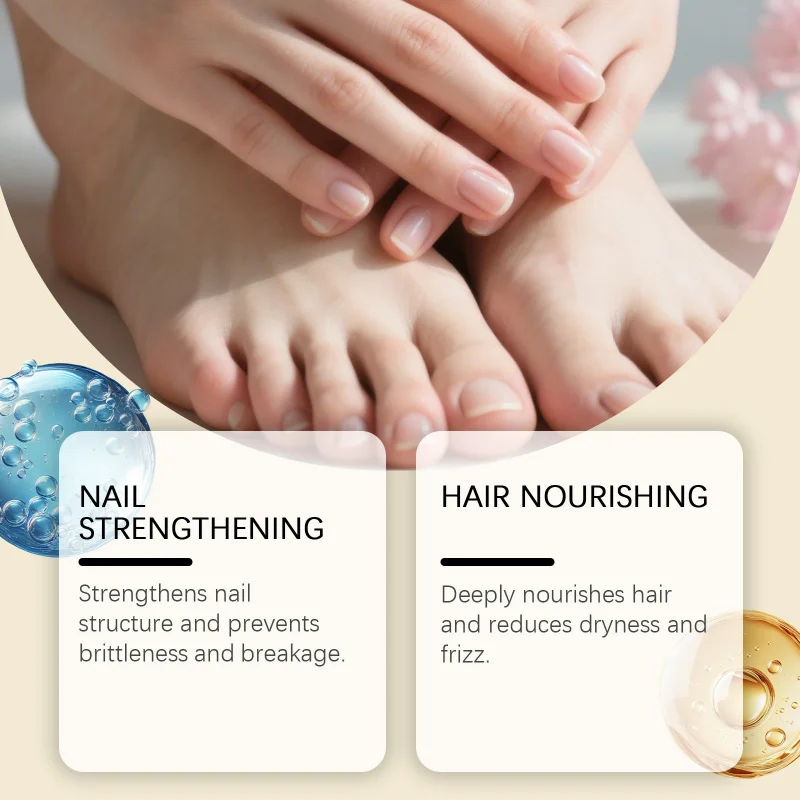 علكة فيتامين وكبسولات ناعمة تغذي ترطيب تحمي صلابة العضلات تحسين شكل الجسم وتعزيز تعريف العضلات #4