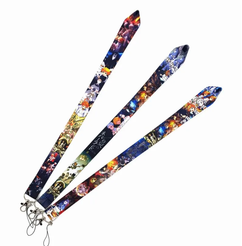 New 50pcs Cartoon Anime Lanyard Keychain For Keys Badge ID Mobile Phone Key Rings Neck Straps Accessories