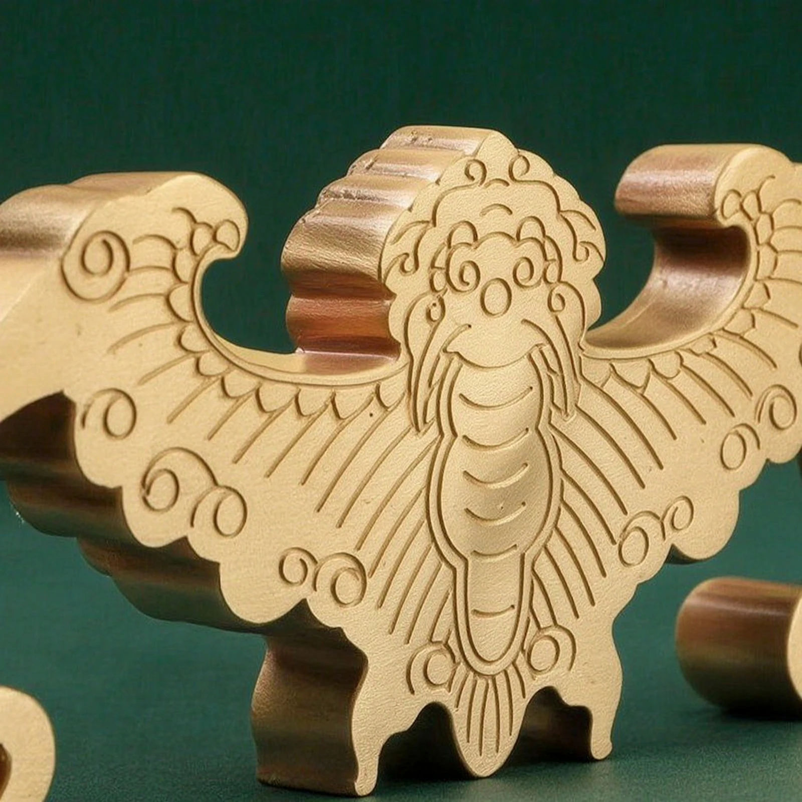 Winged Paperweight Multifunctional Calligraphy Brush Rest Brass Paperweight Decorative Desk Accessory Sturdy for Calligraphers