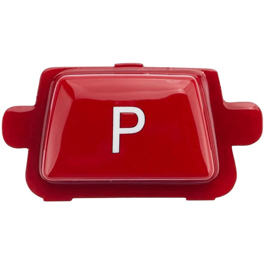 Car Gear Lever Auto Parking Button Cap Letter P Button for -BMW X5 X6 E70 E71 Red