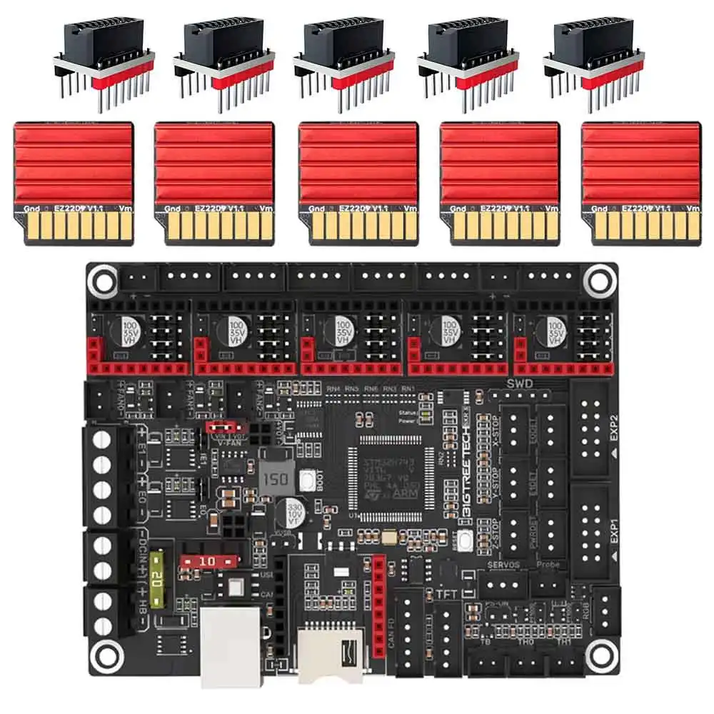 BIGTREETECH BTT SKR 3 32 Bit Moederbord Upgrade SKR 2 SKR V1.4 TURBO 3D Printer Onderdelen EZTMC5160 EZTMC2209 Voor Ender 3/5 V2