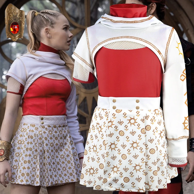 

Movie Zombies 4 Victor Cosplay Nova Costume Coat Suit Girl daywalker Sets School Attire Dresses Outfits Halloween Carnival Suit